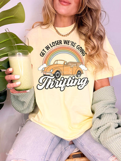 Comfort Colors® Get in Loser We're Going Thrifting Graphic Tee