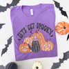 Let's Get Spooky Pumpkin Cat Graphic Tee