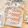 Retro Checkered Mama Row Sweatshirt
