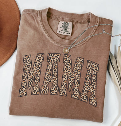 Comfort Colors® Mama Leopard Graphic Tee