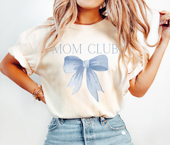 Comfort Colors® Mom Club Clue Coquette Bow