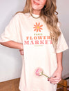 Comfort Colors® Flower Market Back Print Graphic Tee