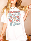 Comfort Colors® Red White and Sweet Graphic Tee