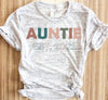 Auntie Established 2021 Custom Year Shirt
