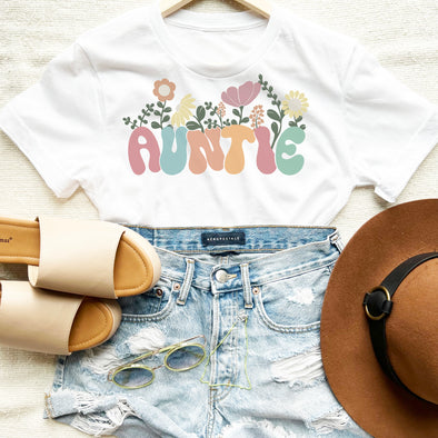 Floral Auntie Graphic Tee