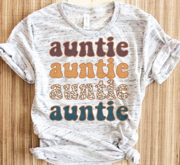 Retro Leopard Auntie Shirt
