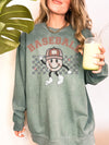 Comfort Colors® Retro Happy Baseball Sweatshirt