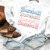 Retro Leopard Baseball Sweatshirt