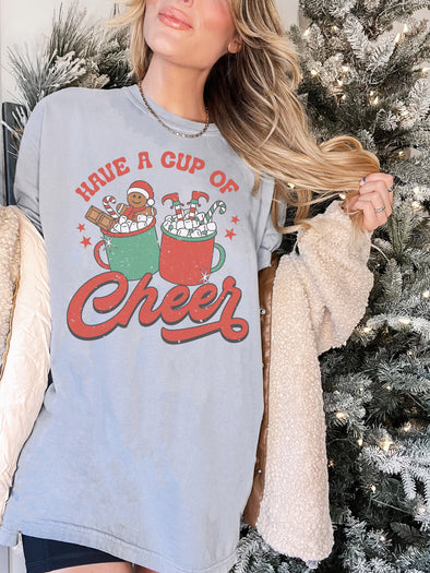 Comfort Colors® Cup of Cheer Christmas Graphic Tee