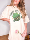Comfort Colors® Western Howdy Go Lucky Disco Ball Saint Patrick's Day Graphic Tee