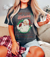 Comfort Colors® Don't Stop Believing Santa Christmas Sweater Graphic Tee