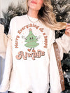 Comfort Colors® Merry Everything and Happy Always Retro Christmas Tree Graphic Tee