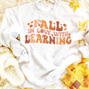 Retro Fall in Love with Learning Teacher Fall Sweatshirt