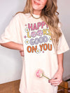 Comfort Colors® Happy Looks Good On You Graphic Tee