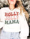 Retro Holly Jolly Mama Christmas Sweatshirt
