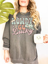 Comfort Colors® Retro Howdy Go Lucky Saint Patrick's Day Sweatshirt