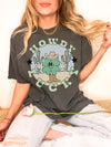 Comfort Colors® Retro Western Shamrock Howdy Lucky Saint Patrick's Day Graphic Tee