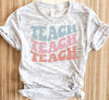 Colored Retro Teach Wave Shirt