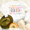 I Teach The Cutest Bunnies Is The Patch Easter Sweatshirt