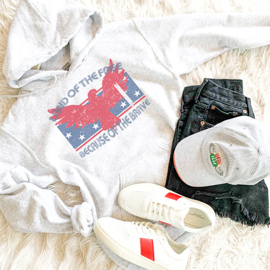 Land Of The Free Because Of The Brave Eagle Sweatshirt