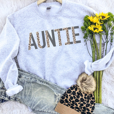 Leopard Auntie Sweatshirt