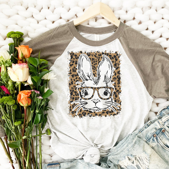 Leopard Bunny Easter Graphic Tee