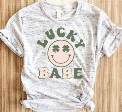 Lucky Babe Happy Graphic Tee