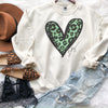 Saint Patrick's Day Leopard Heart Sweatshirt