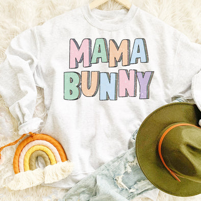 Retro Mama Bunny Easter Sweatshirt