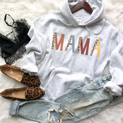 Mama Leopard Color Sweatshirt