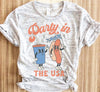 Party In the USA Hot Dog Graphic Tee