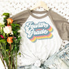 Retro Fourth Grade Teacher Shirt