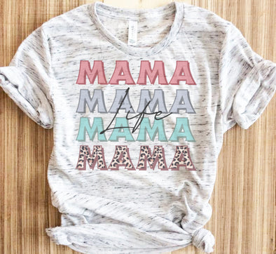 Leopard Retro Mama Shirt