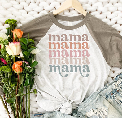 Retro Mama In A Row Shirt