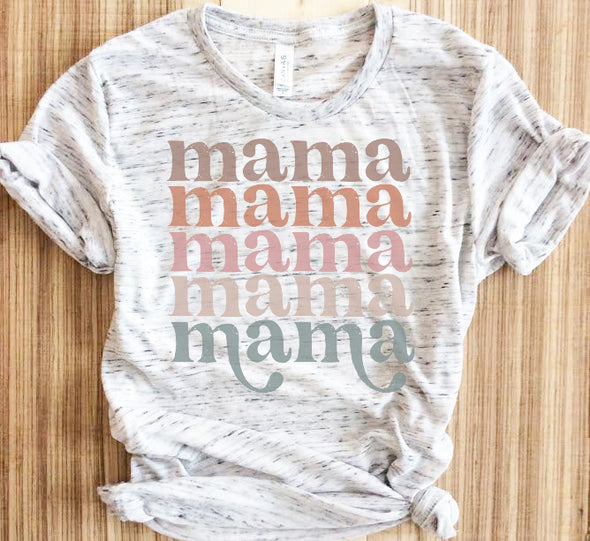 Retro Mama In A Row Shirt