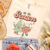 Retro Tis the Season Christmas Tree and Cocoa Christmas Graphic Tee