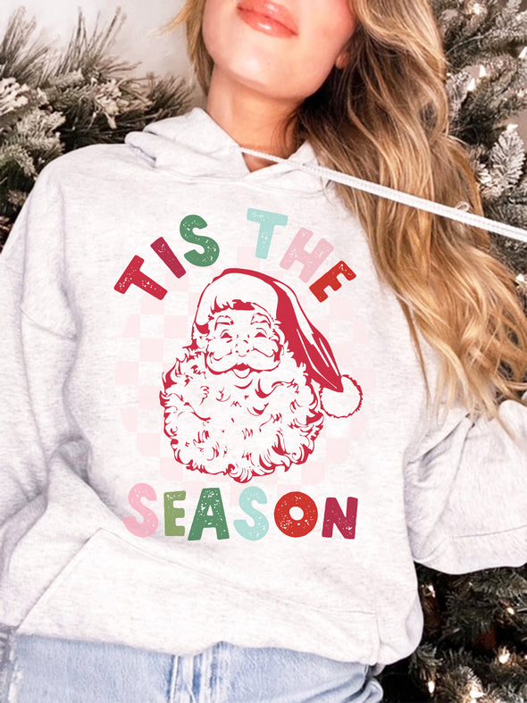 Retro Tis the Season Santa Christmas Sweatshirt