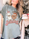 Comfort Colors® Tis the Season Milk and Cookies Retro Christmas Graphic Tee